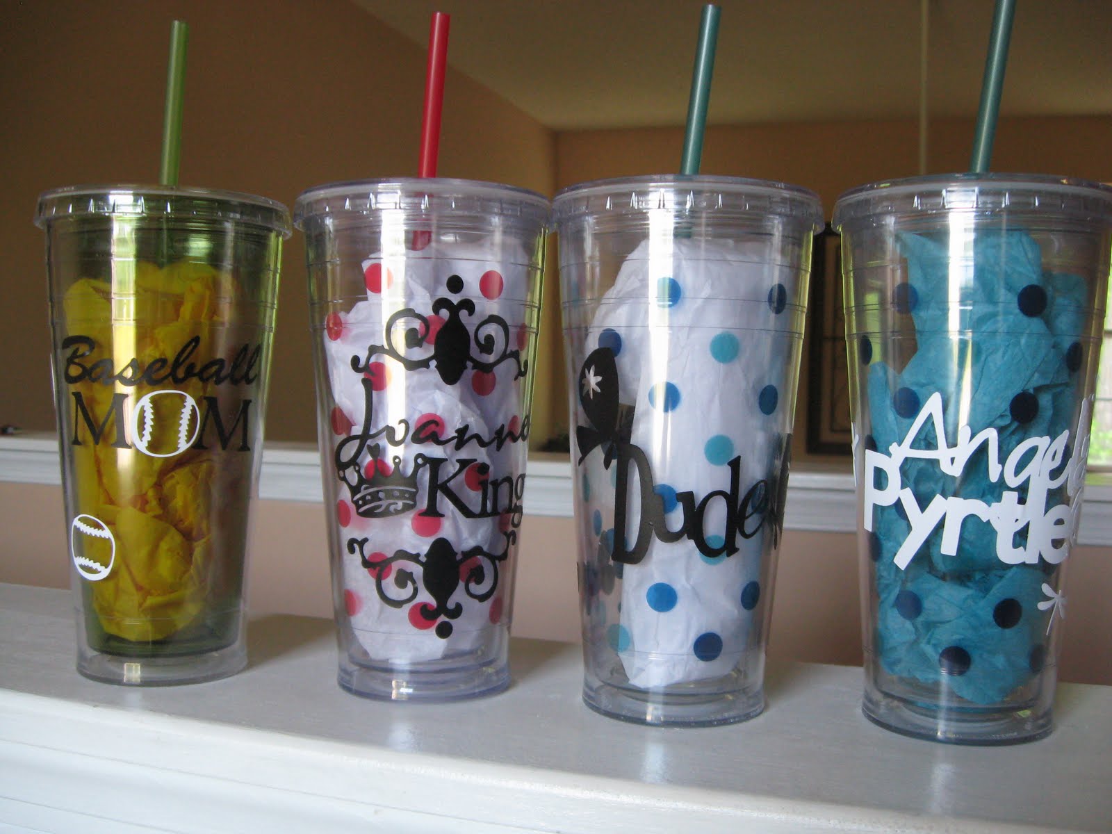 Scrap and Crap Vinyl Cups.