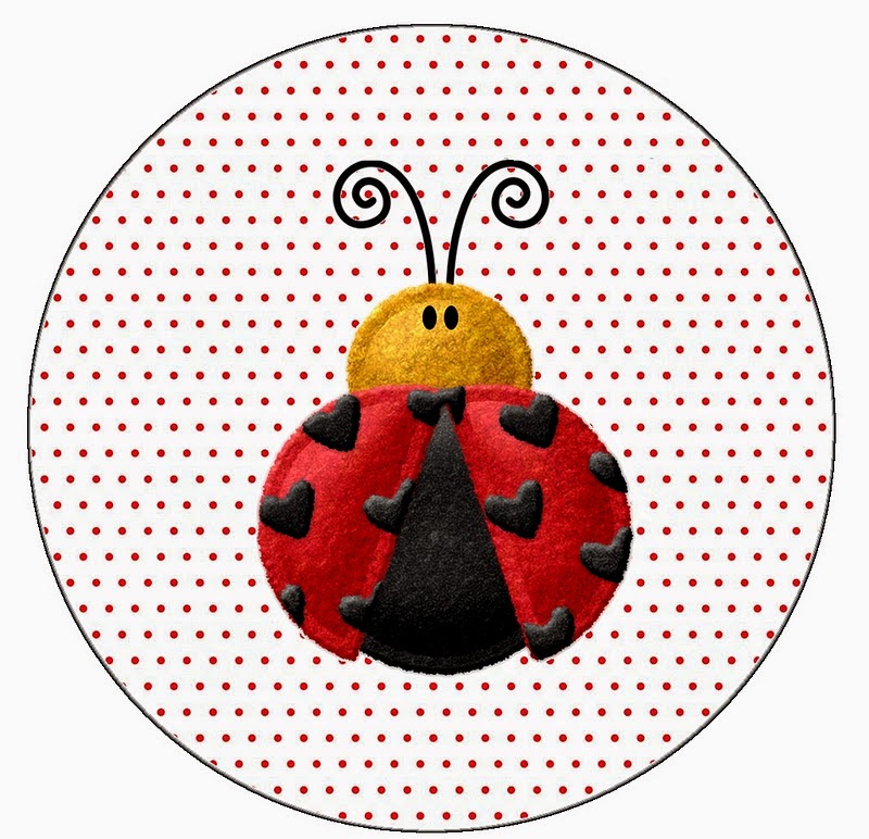 Toppers or Free Printable Candy Bar Labels for a Ladybugs.