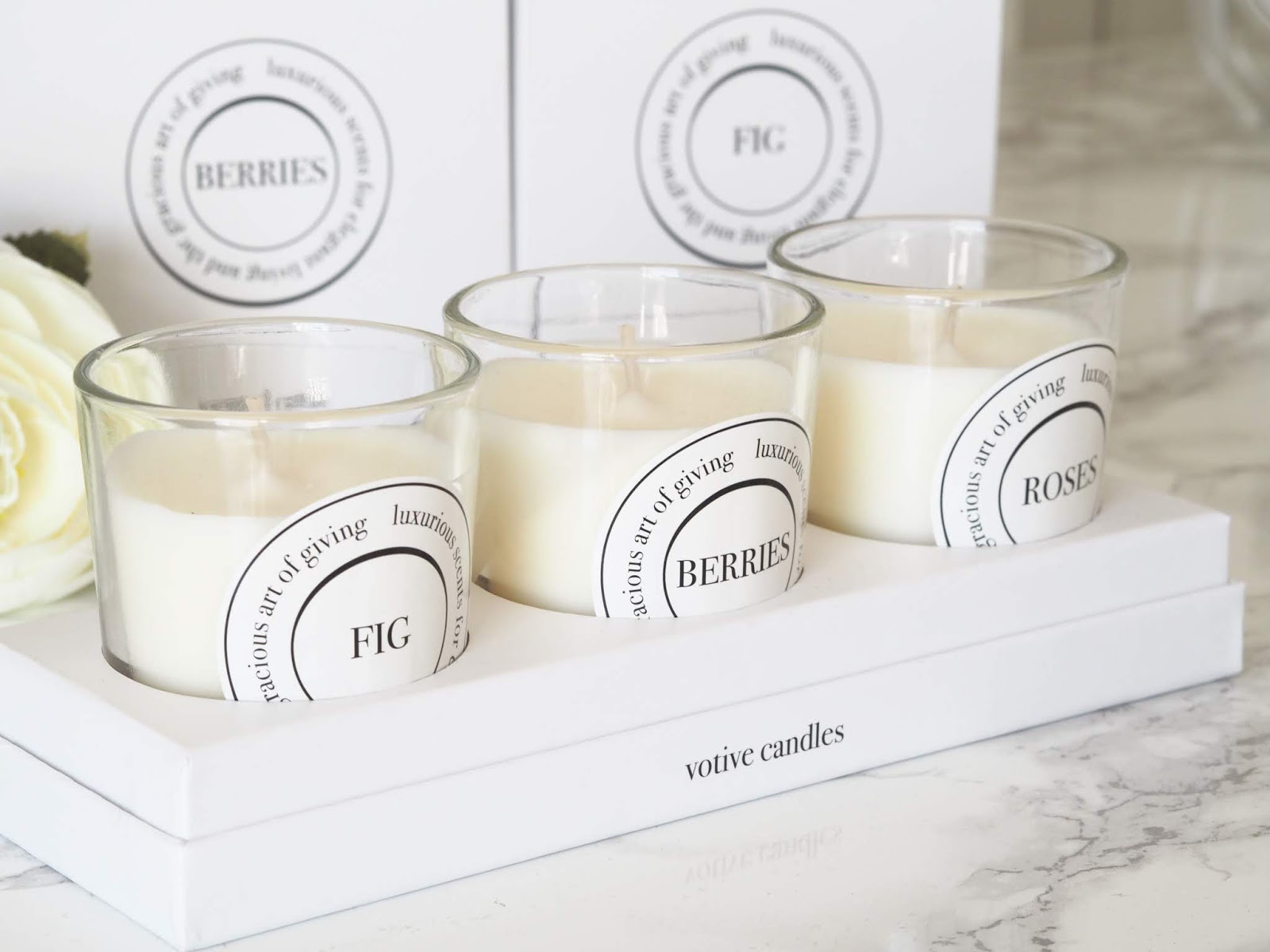 Aldi dupe \ Diptyque \ home fragrance \ berries \ baies \ fig \ roses \ votive set \ Priceless Life of Mine \ over 40 lifestyle blog