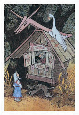 Hutte Sur Des Pattes De Poulet Maison En Bois Traditionnelle Russe Maison  De Baba Yaga Illustration de Vecteur - Illustration du culture, poulet:  153036800