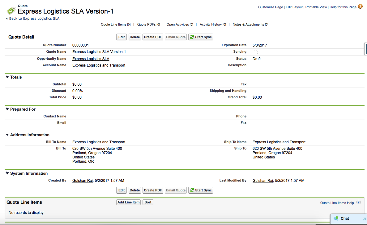 Gulshan Raj Sync quote line item custom fields with opportunity line item.