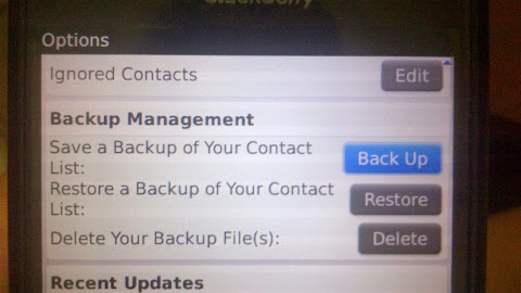 Cara Menyimpan (Backup) Dan Mengembalikan (Restore) Blackberry Contact