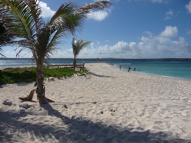 Sandy island beach