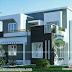 2 BHK flat roof modern flat roof house