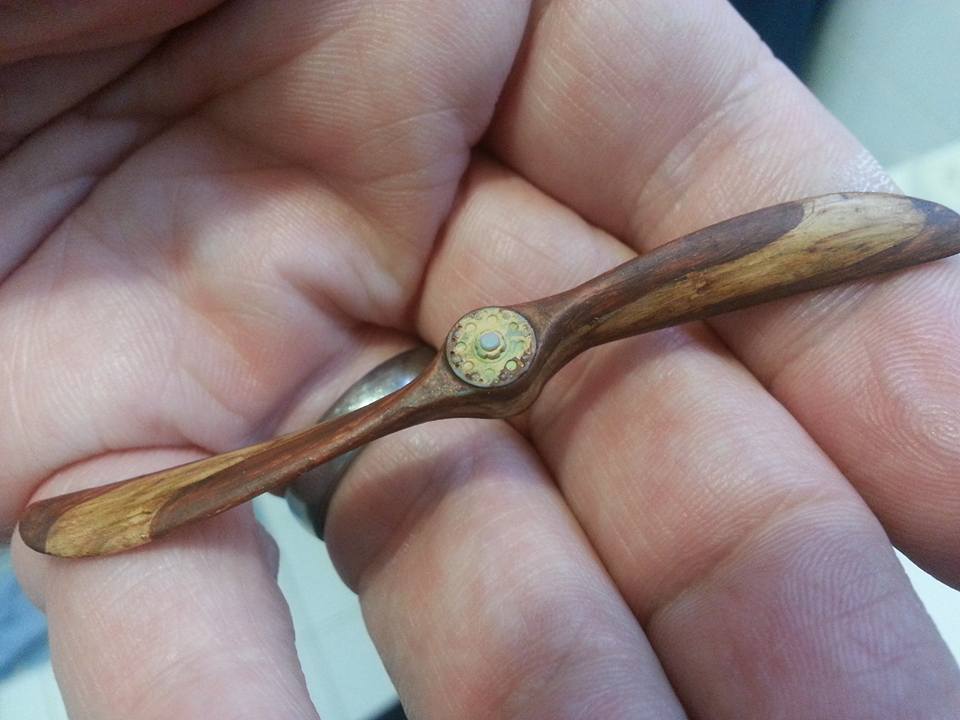 Dave's Model Painting my wooden propeller