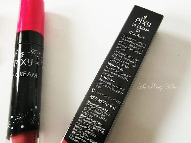 pixy lip cream 01 chic rose review