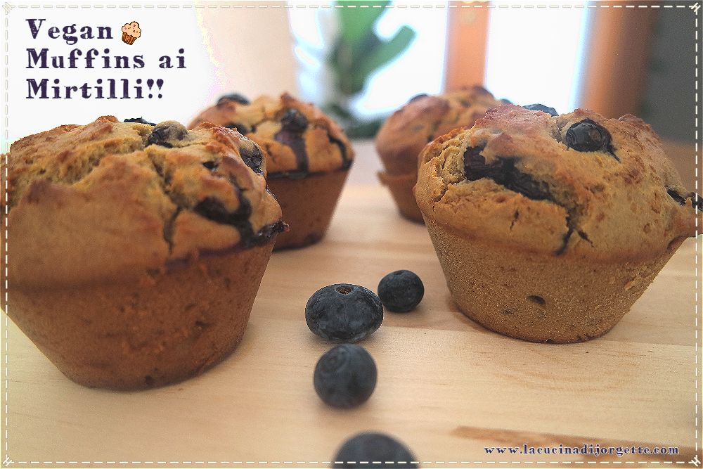 la cucina di Vegan Muffins ai Mirtilli Giganti !!!! Vegan