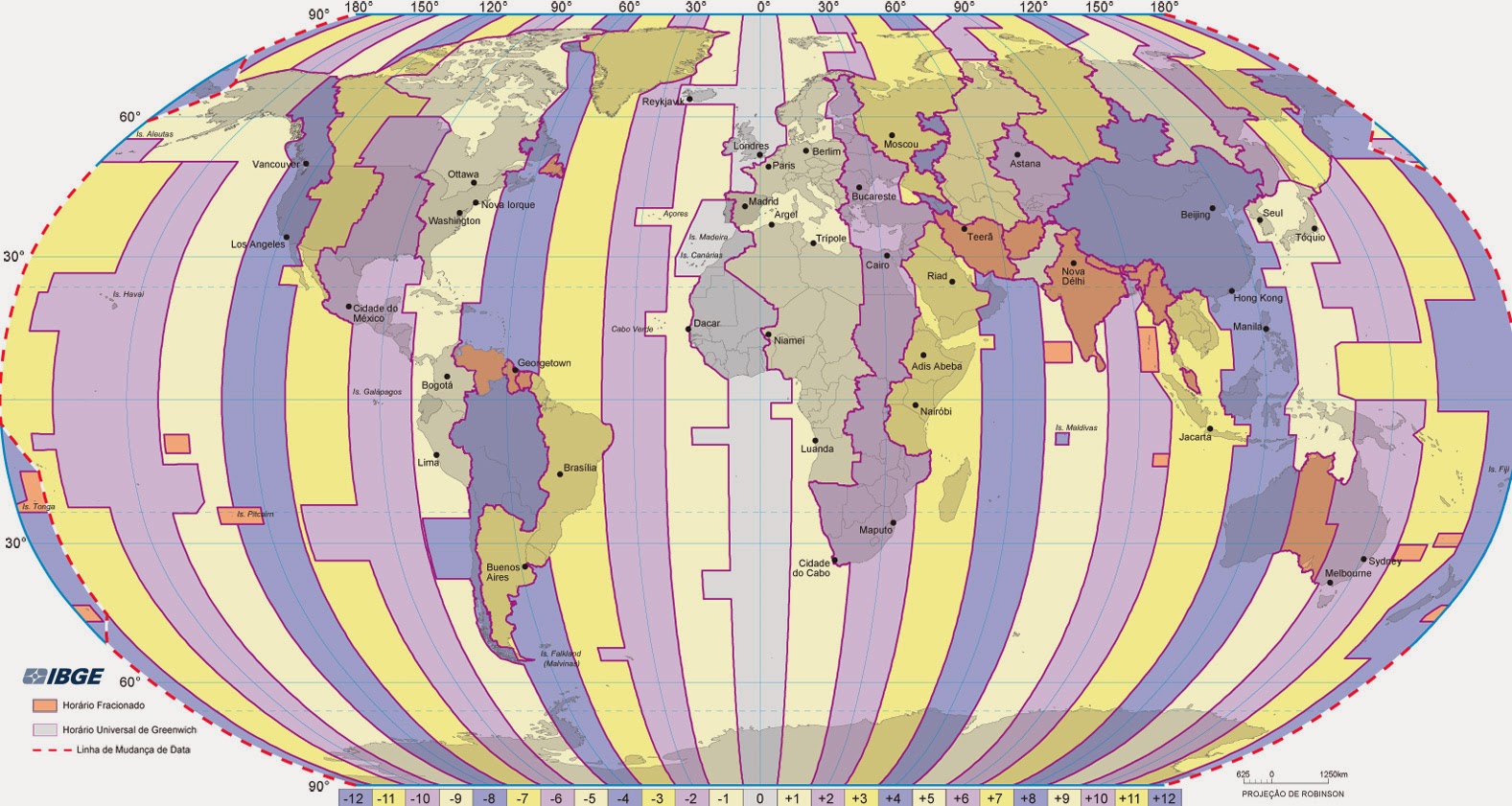 GEOGRAFIA EM FOCO: Fusos Horários