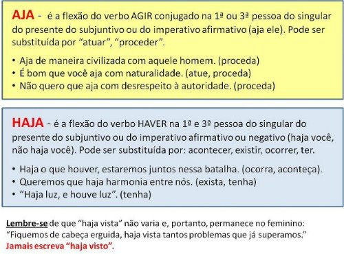 O Blog de Redação: AJA E HAJA