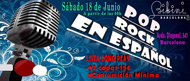 Flyer Fiesta Pop Rock en Español