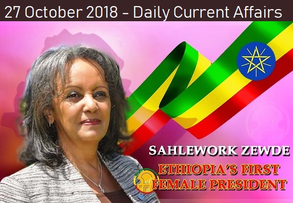 27 October 2018 - Daily Current Affairs