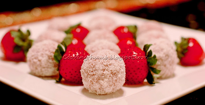 Strawberry Coconut Laddoo