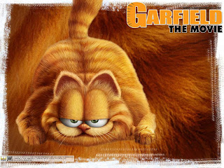 garfield color pages