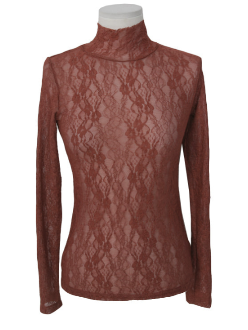 Long-Sleeved Lace Top
