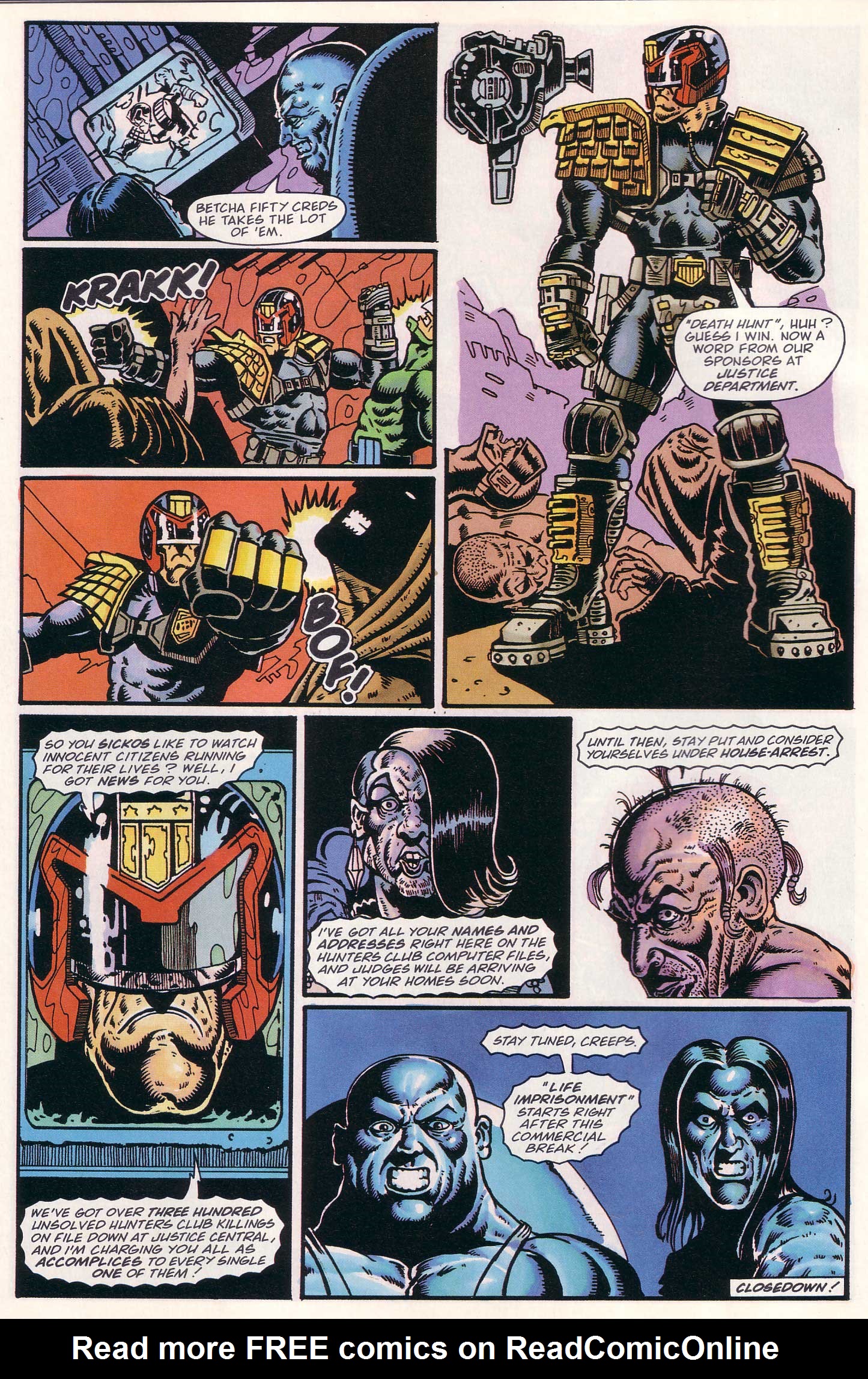 Read online Judge Dredd Lawman of the Future comic -  Issue #8 - 25