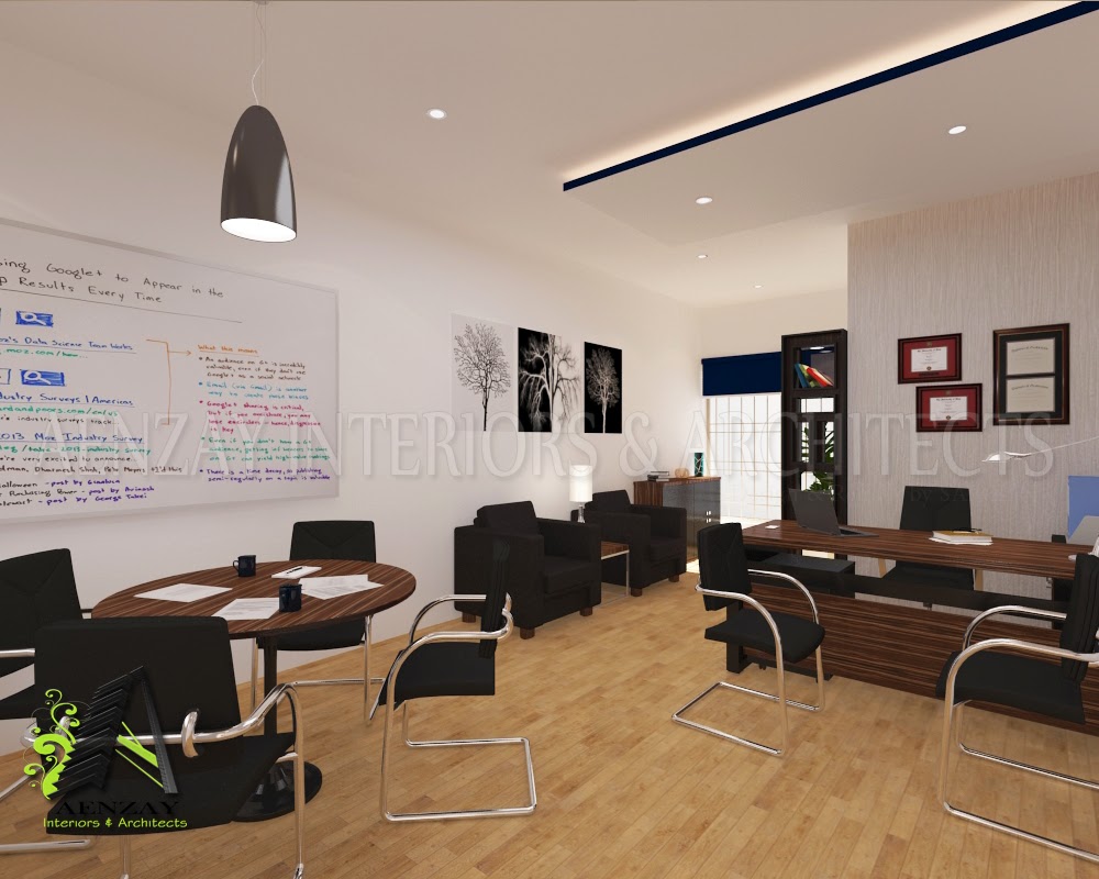 Aenzay Interiors & Architects: CEO room design by Aenzay