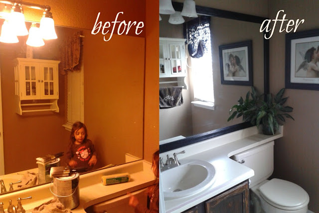 Over The Apple Tree: Weekend Bathroom Makeover