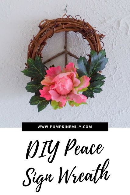 DIY Peace Sign Wreath