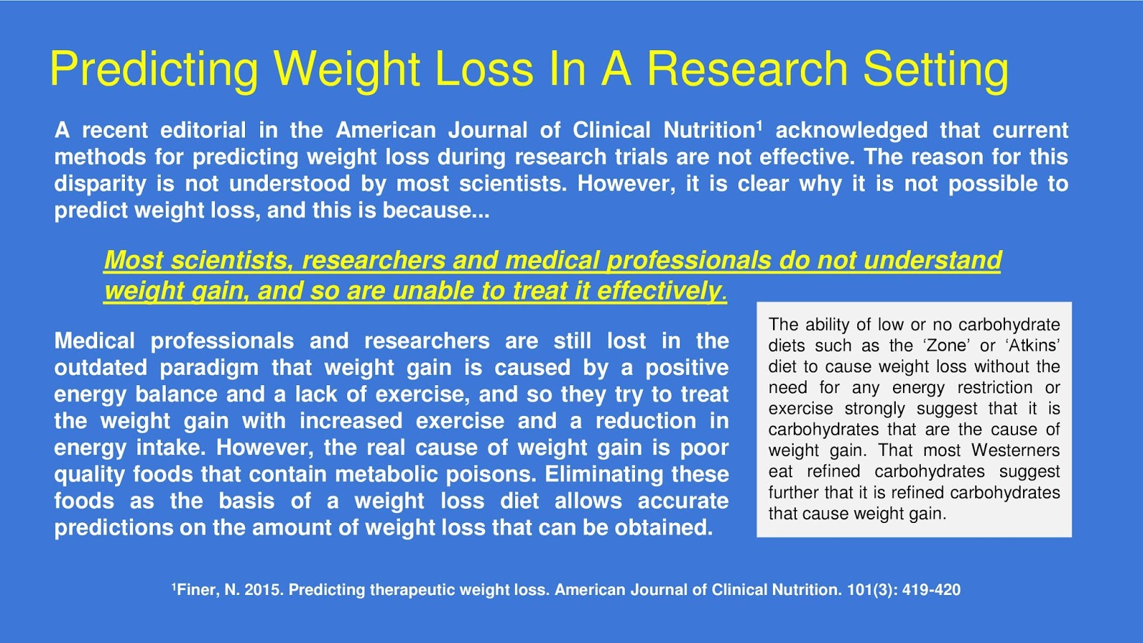 Predicting Weight Loss In A Research Setting (231016)