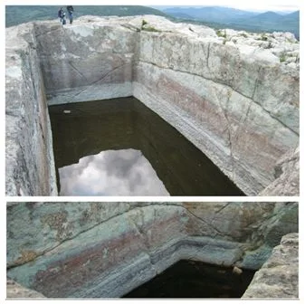 Cisternă tăiată în piatră la sanctuarul de la Perperikon