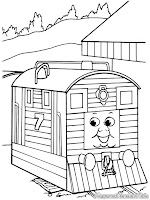 Download Lembar Mewarnai Gambar Kereta Untuk Anak-Anak