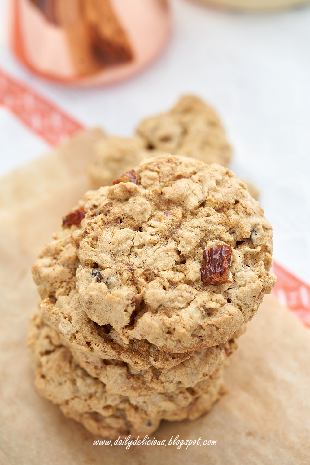 dailydelicious Oatmeal and Date cookies