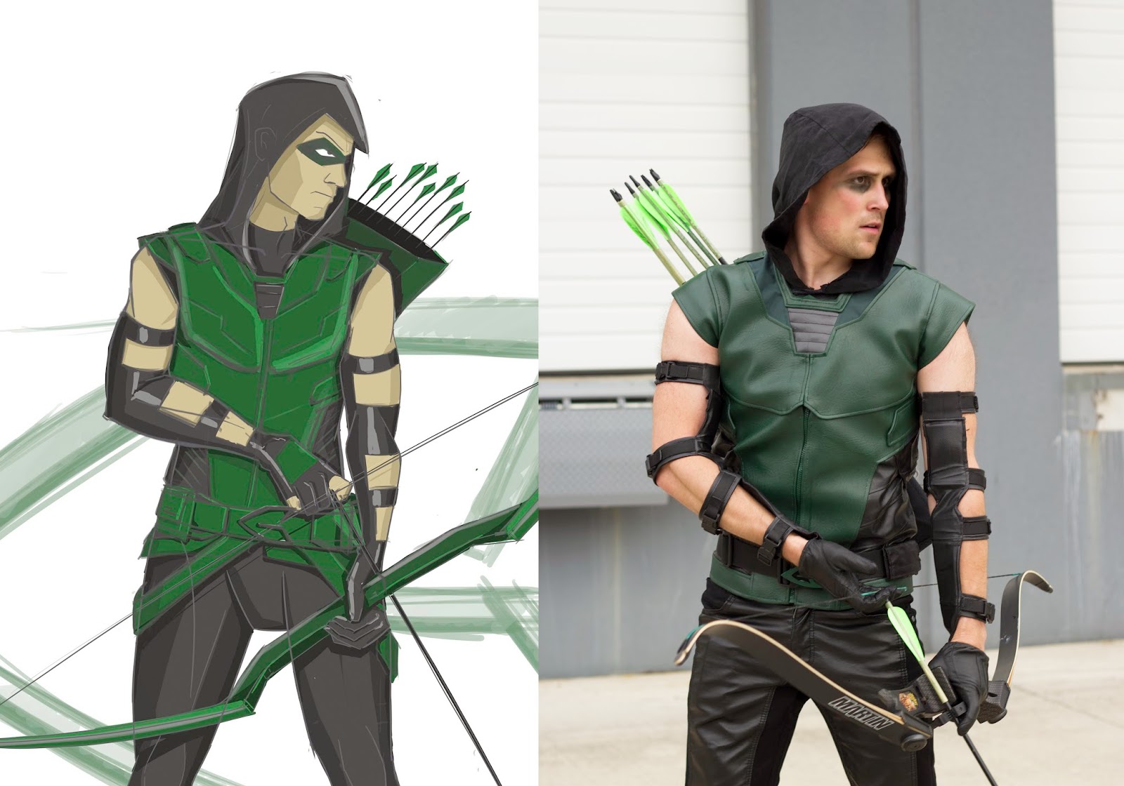The Jetpack Project Emerald Archer Sketch To Suit