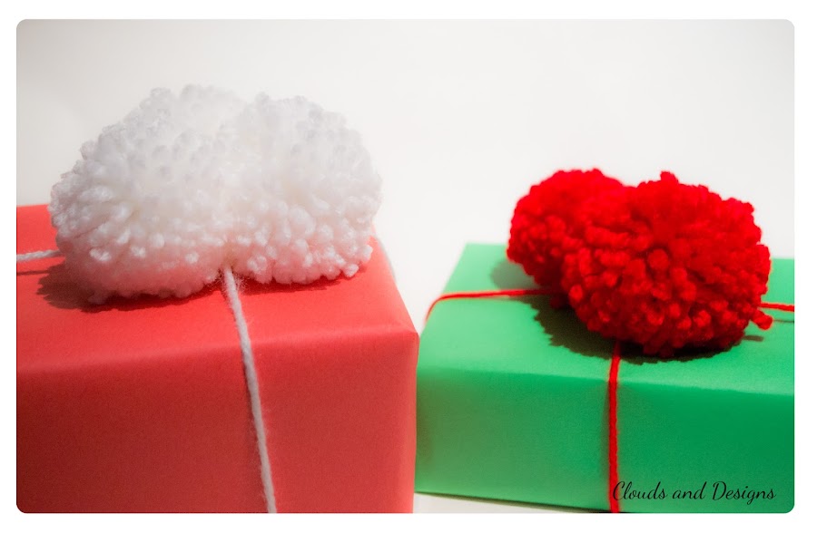 Adviento bloggero dia 17 Envolver Pompones