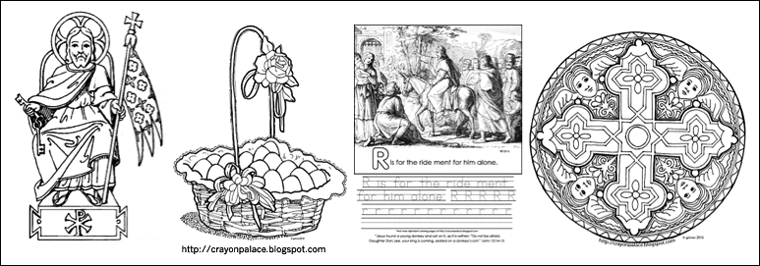 Crayon Palace: Easter and Lent Coloring Pages