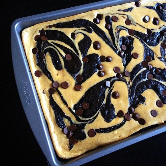 pumpkin cheesecake brownies | bakeat350.net