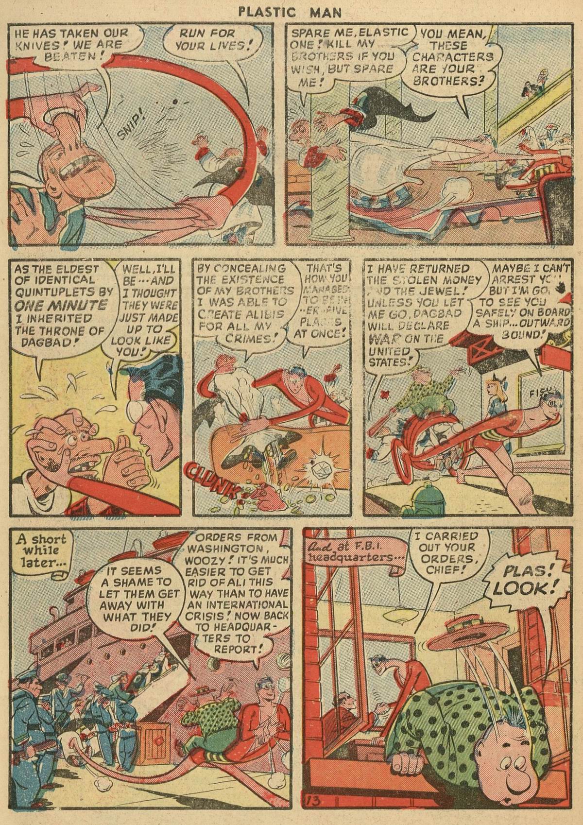 Read online Plastic Man (1943) comic -  Issue #16 - 49