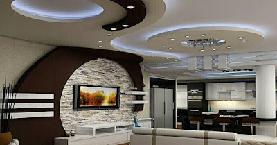 Latest gypsum board designs for false ceilings for hall and living room 2019 catalogue