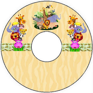 Baby Jungle Free Printable CD Labels.