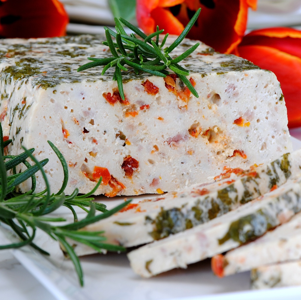 JULES FOOD... Chicken Terrine with Bacon and Sun Dried Tomatoes