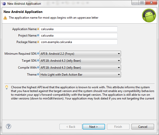 Membuat Aplikasi Android Kalkulator Sederhana menggunakan Eclipse