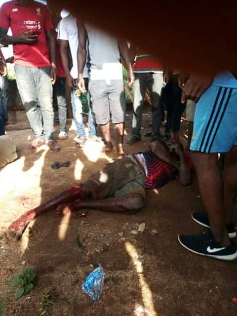 Photos: Fulani herdsmen allegedly slaughter two Hausa boys who stopped their cattle from grazing on a land they were guarding in Owerri