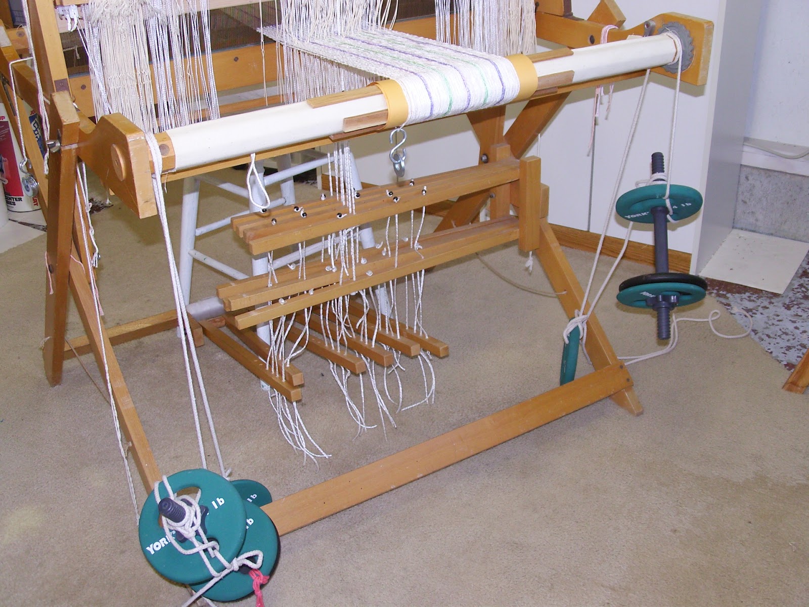 Daisy Hill Weaving Studio Live Weight Tension Photos