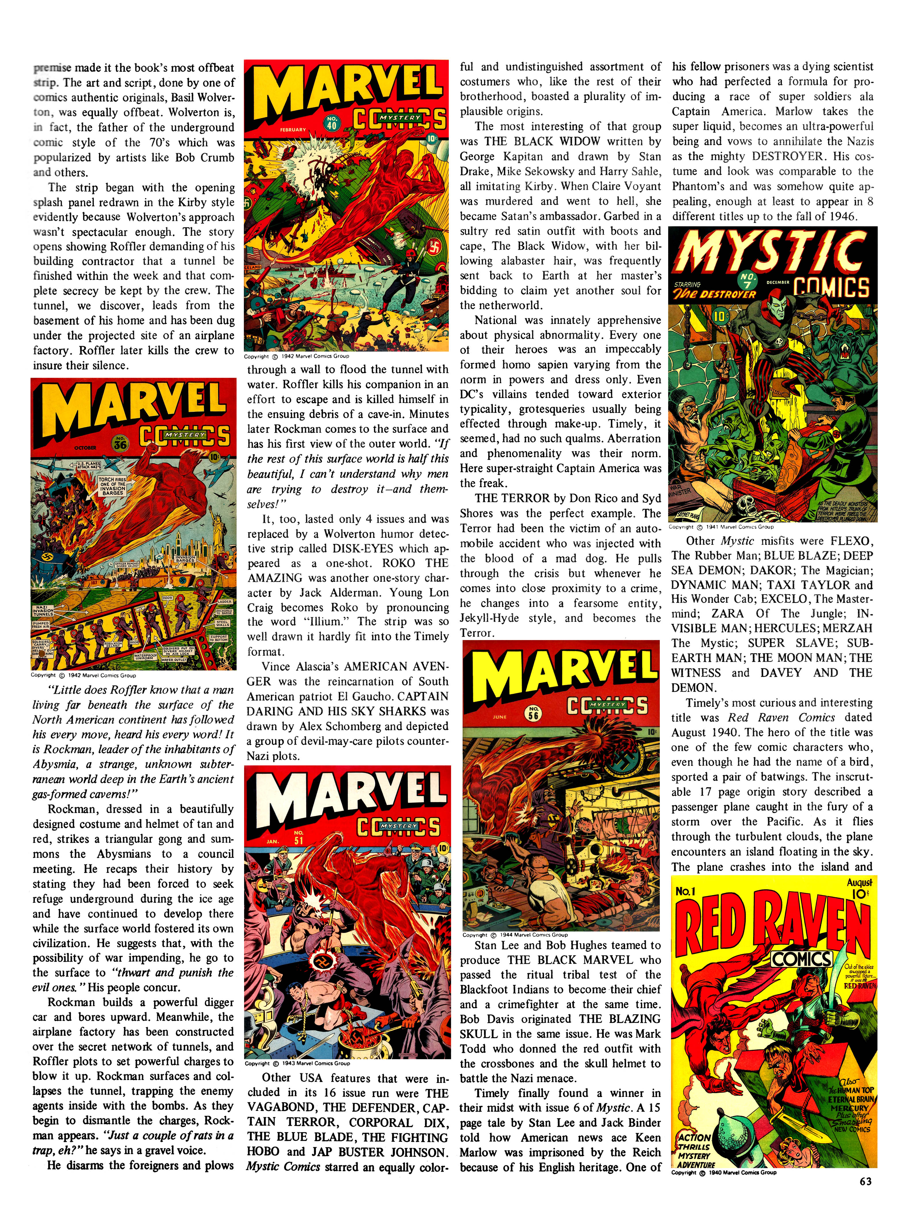 Read online The Steranko History of Comics comic -  Issue # TPB 1 - 63