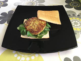 Vegetarian zucchini burger