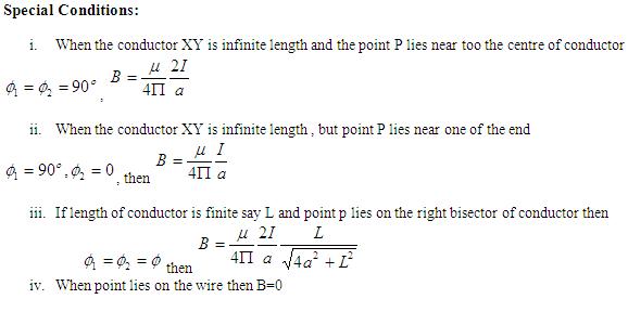 DMR'S PHYSICS NOTES: Magnetic Field Due to a Straight Wire Carrying Current