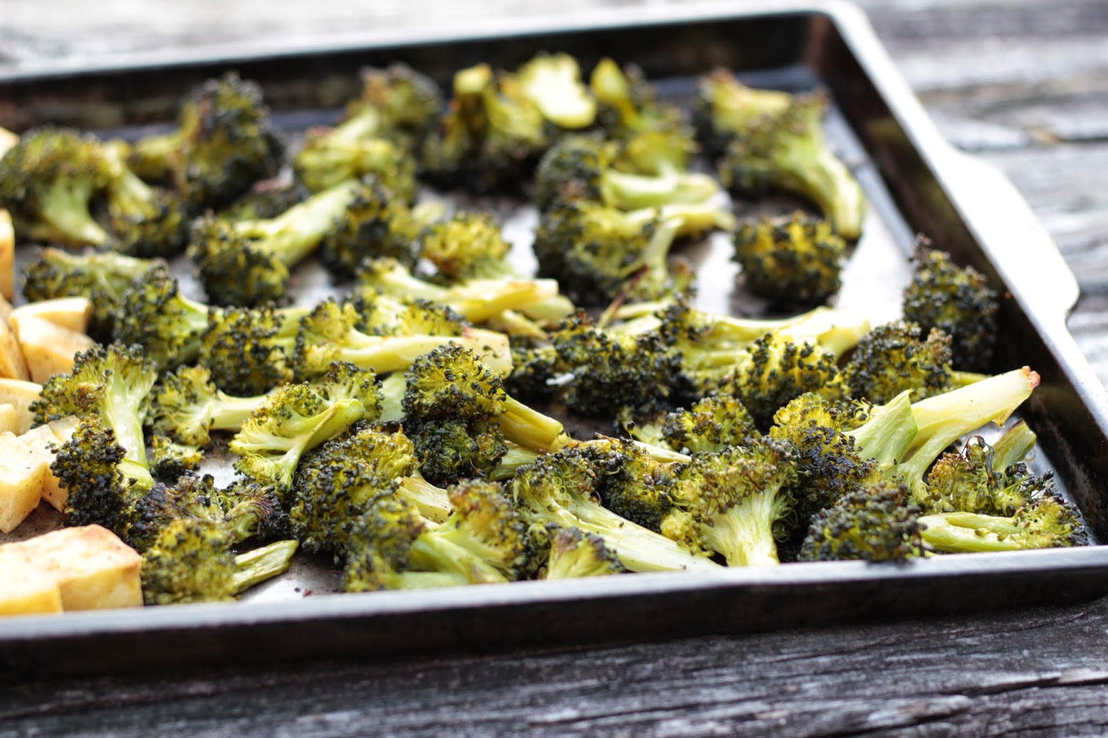 Sage Trifle Roasted Sweet Potato and Broccoli Rice Bowl with Fresh Spinach