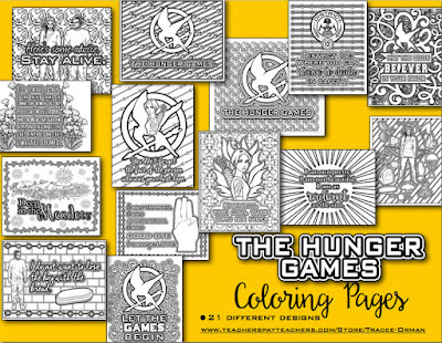 Adult Coloring Book Hunger Games