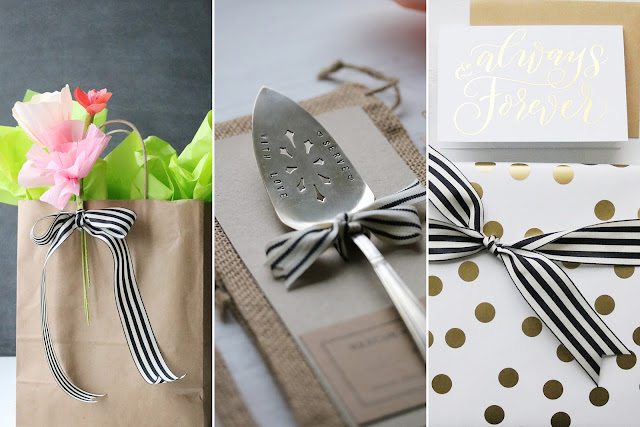 bridal shower gift wrapping inspiration | Lorrie Everitt Studio