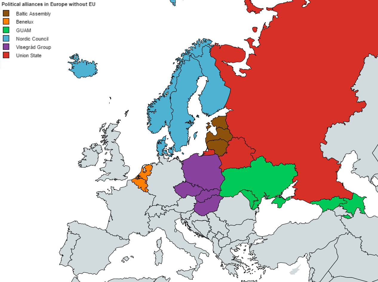 Political alliances in Europe without EU Political alliances in Europe without EU