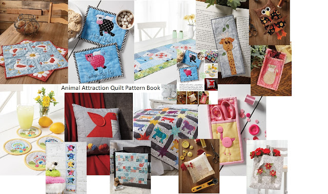 14 Patterns for Animals in the Animal Attraction Quilt Pattern Book