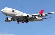 JAL Boeing 747400 (JA8914). landing at London (Heathrow) Airport in August . (jal boeing ja landing at london heathrow airport in august )