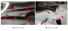 Tensado del freno de estacionamiento en BMW Serie 1 y serie 3 en Blogmecanicos