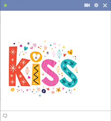 Kiss Facebook Sticker