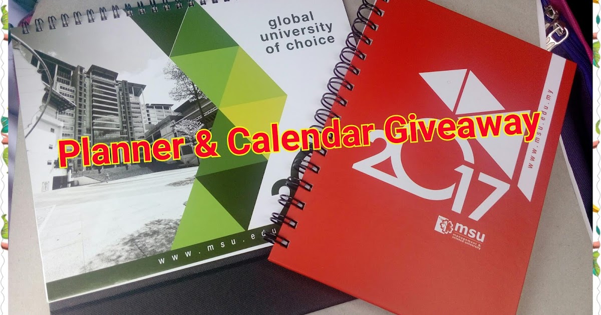 Planner & Calendar Giveaway.