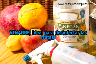 Lavar frutas y verduras con vinagre y bicarbonato